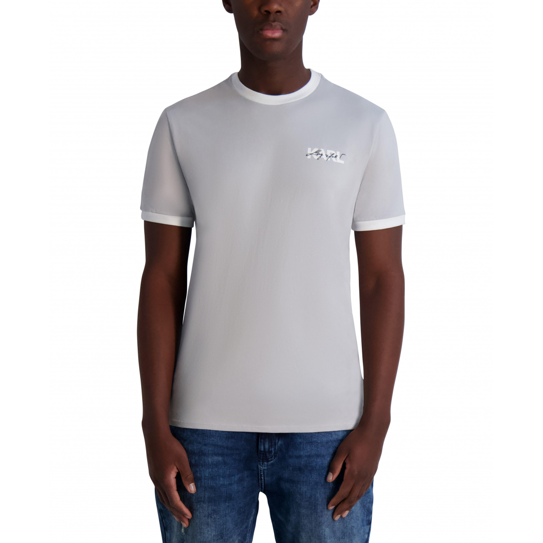 T-shirt 'Layered Effect Logo' pour Hommes