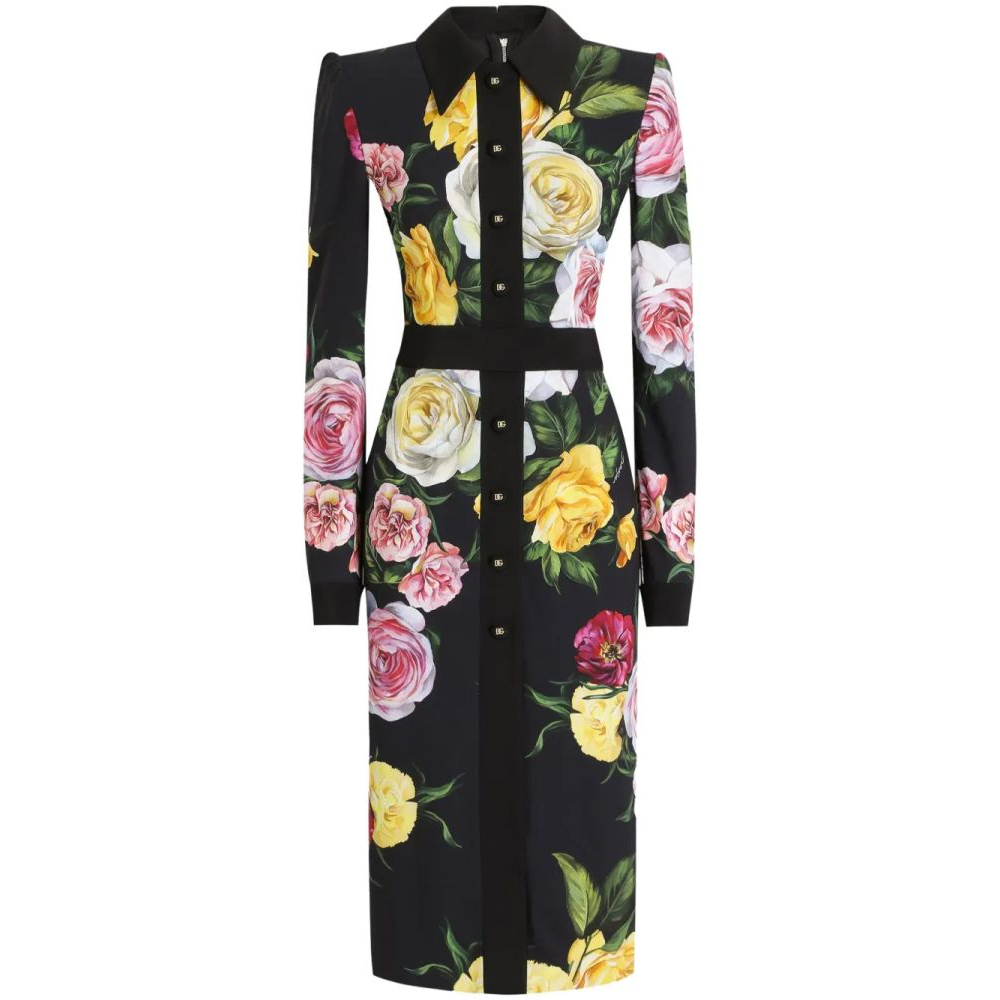 Robe chemise 'Floral-Print' pour Femmes