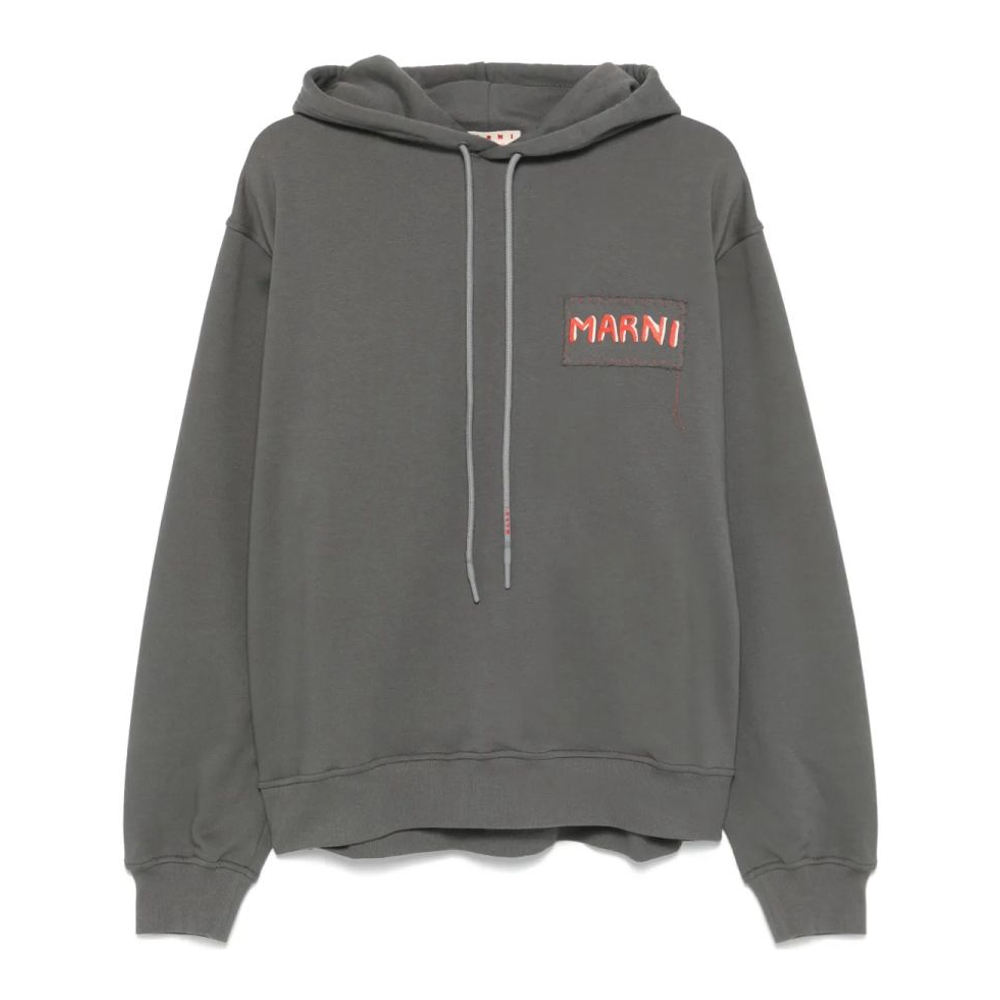 Sweatshirt à capuche  'Logo-Patch' pour Hommes