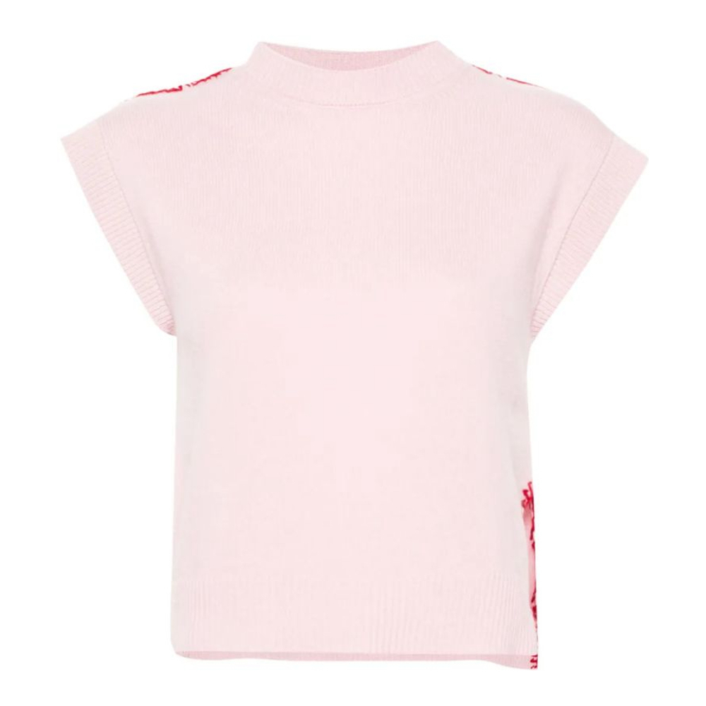 Gilet 'Embroidered-Logo Knitted' pour Femmes