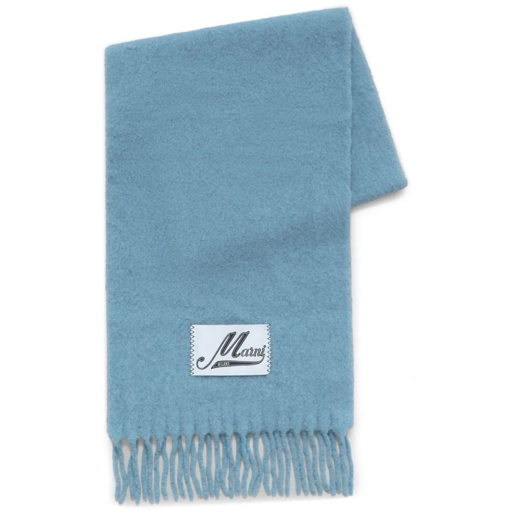 Écharpe en laine 'Logo-Patch' pour Femmes