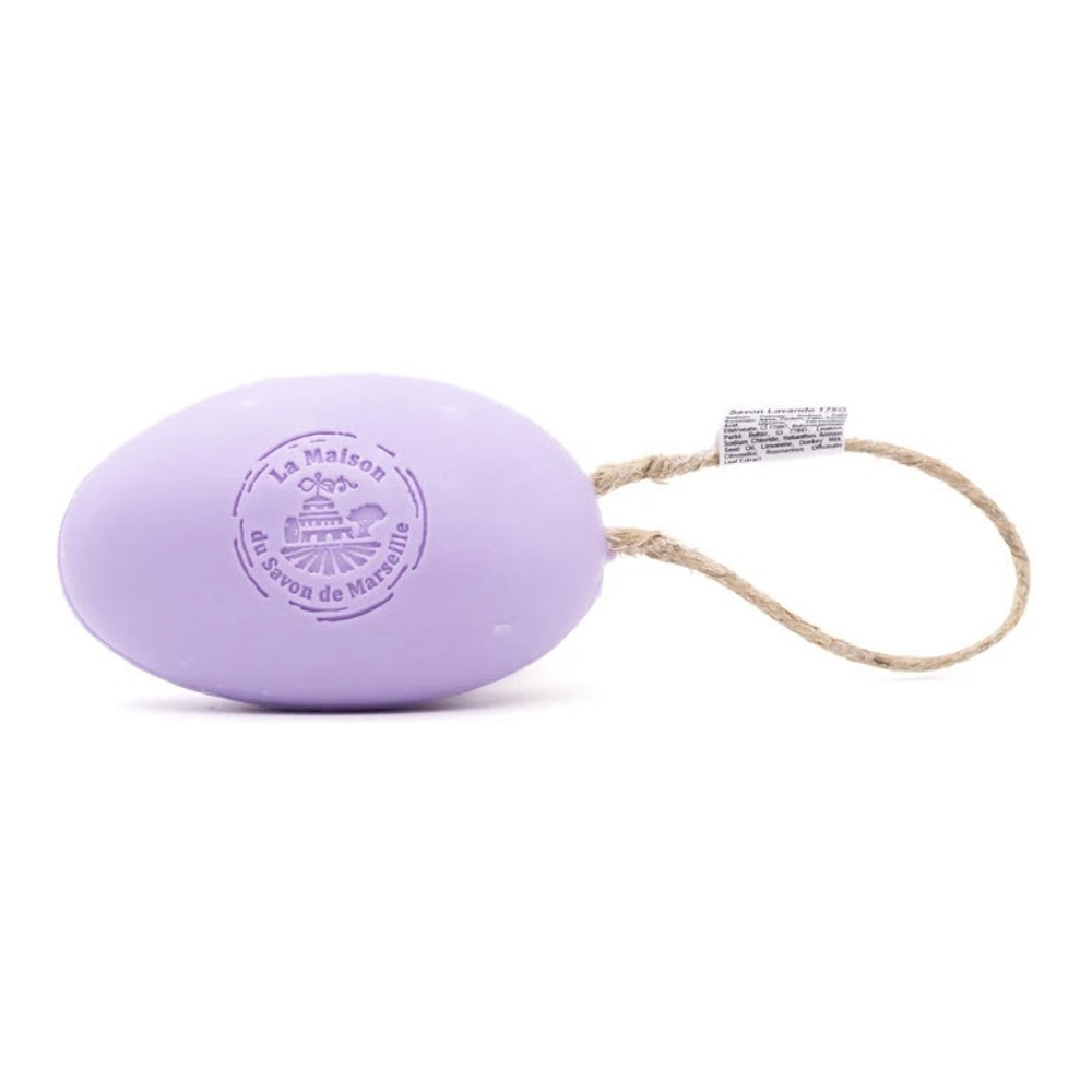 'Lavender Pebble With Hemp Rope' Donkey Milk Soap - 175 g