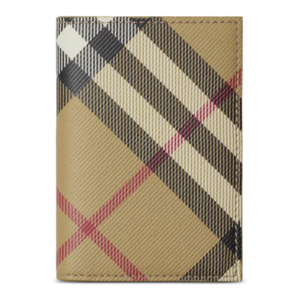 Porte-carte 'Check-Pattern Bi-Fold' pour Hommes