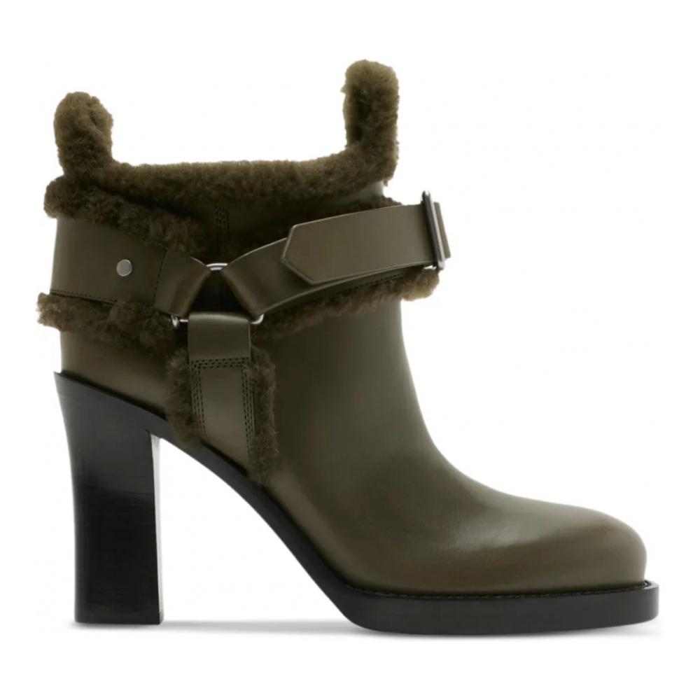 Women's 'Buckled Biker' High Heeled Boots