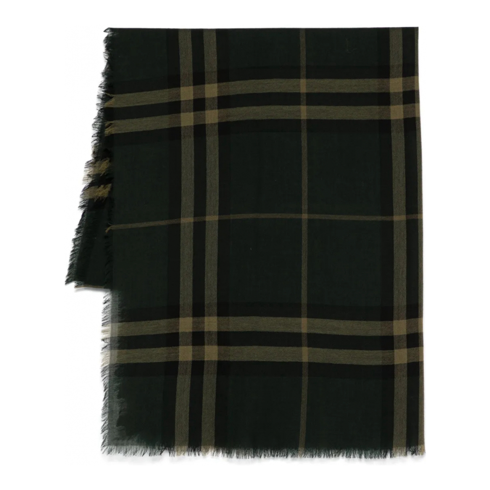 Écharpe en laine 'Checked'