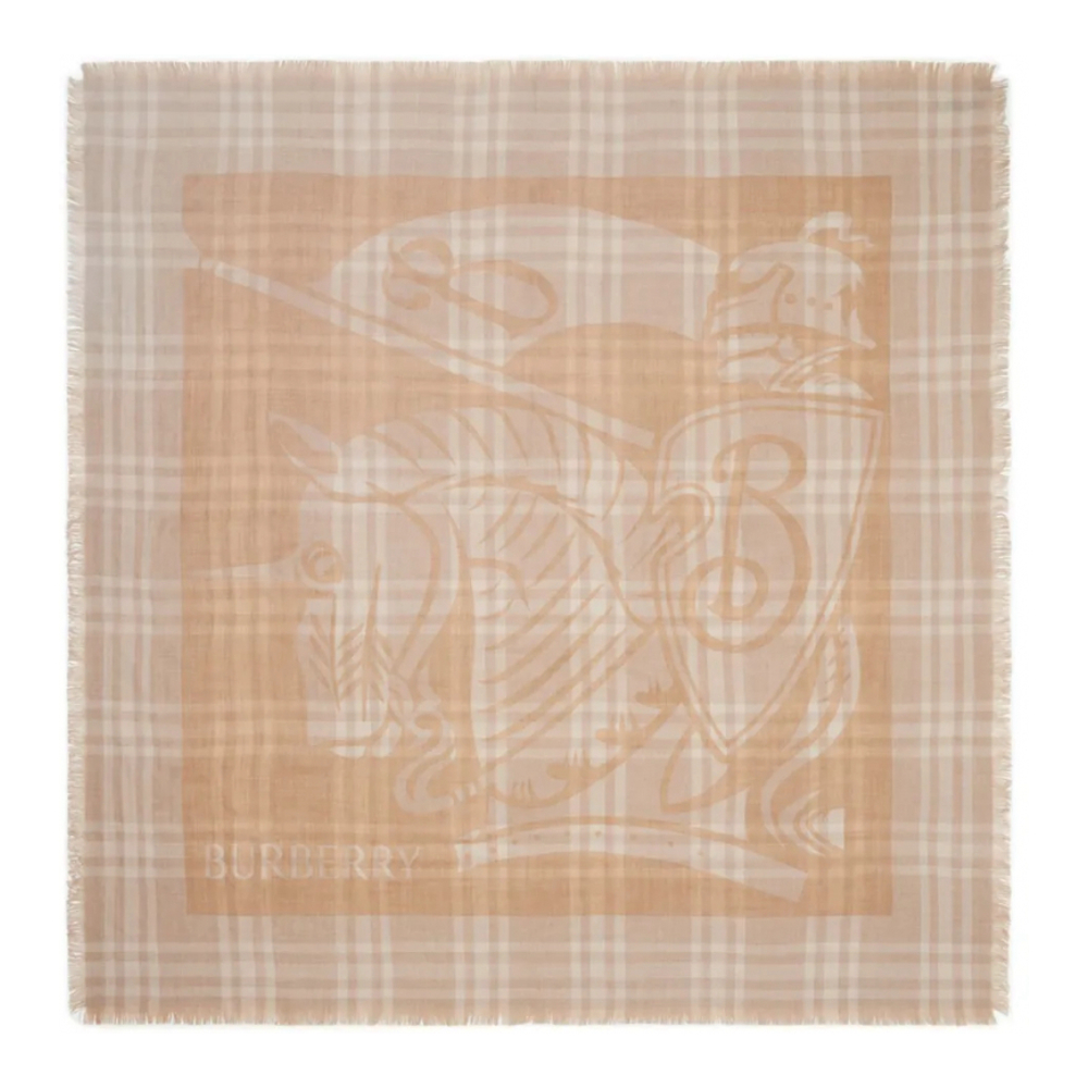 'EKD Check' Wool Scarf