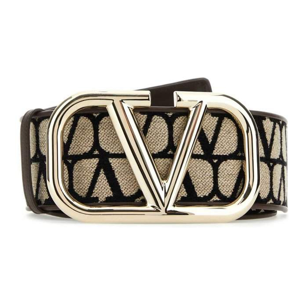 Ceinture 'Toile Iconographe VLogo Plaque' pour Femmes