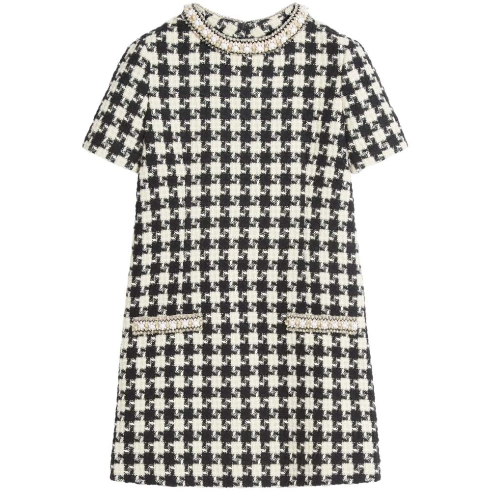 Women's 'Damier Light Tweed' Mini Dress