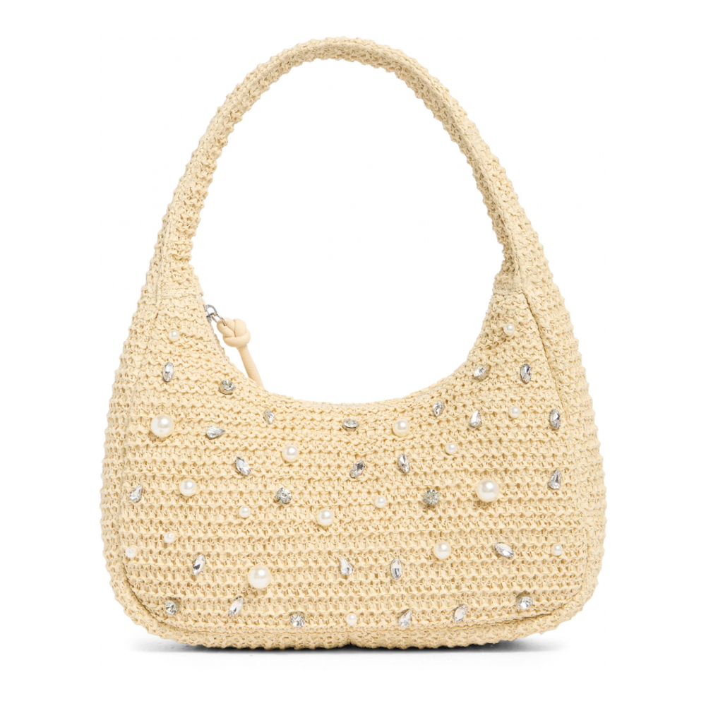 Women's 'Embellished Woven' Shoulder Bag