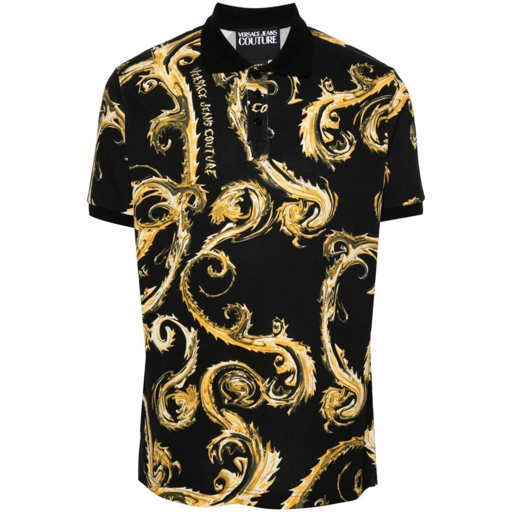 Polo 'Barocco-Print' pour Hommes