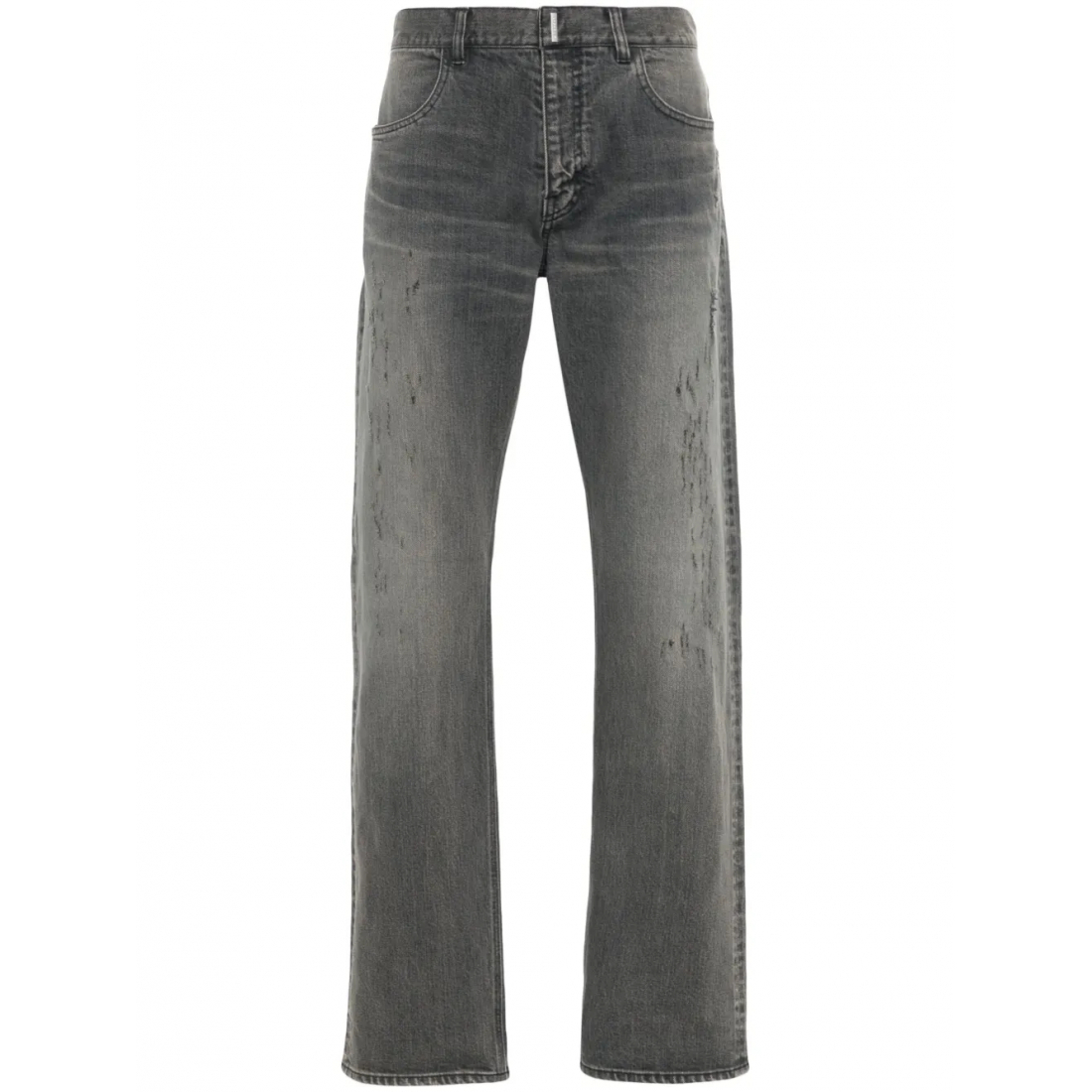 Men's 'Logo-Plaque Distressed' Jeans