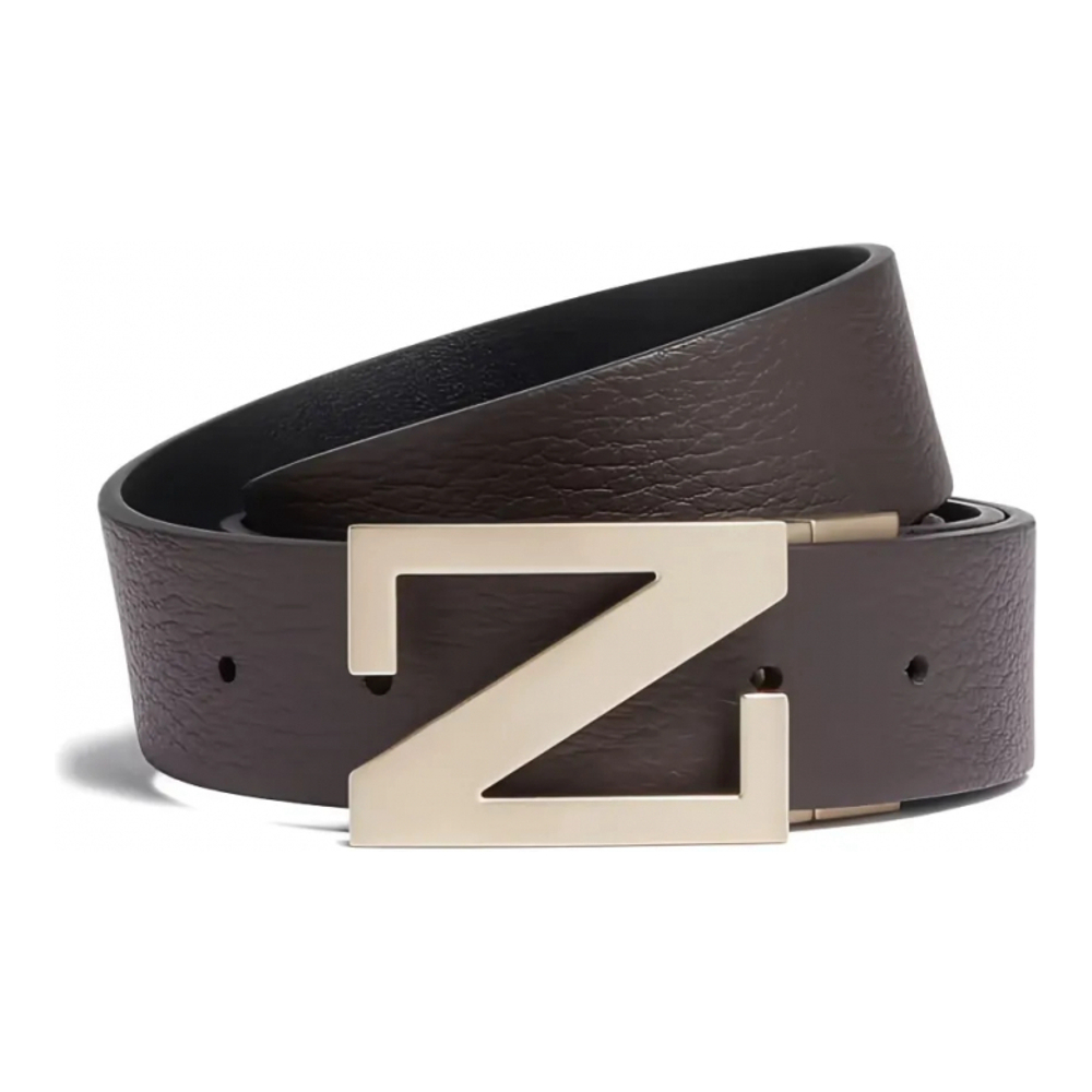 Ceinture Réglable 'Logo-Buckle' pour Hommes