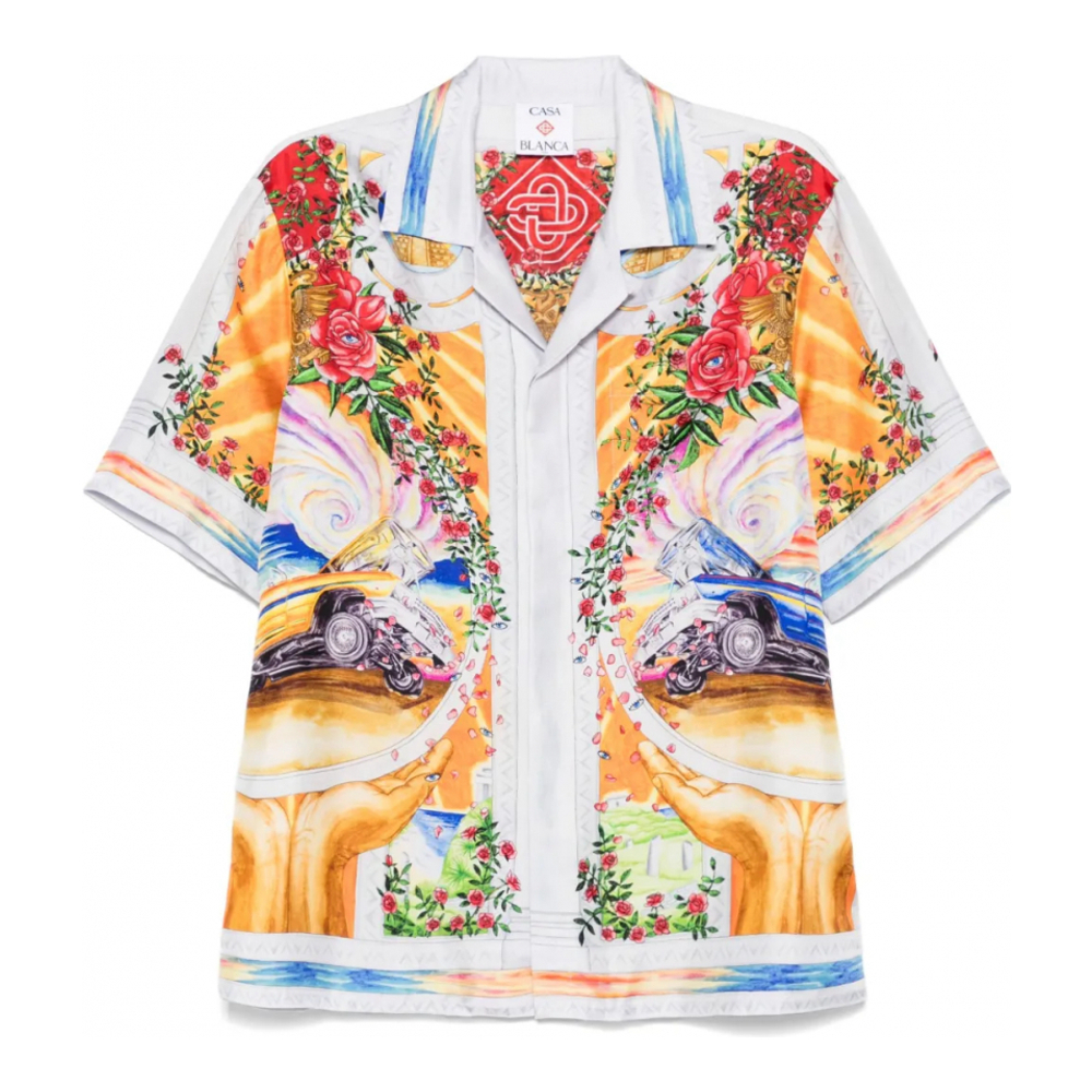 Chemise à manches courtes 'Graphic-Print' pour Hommes