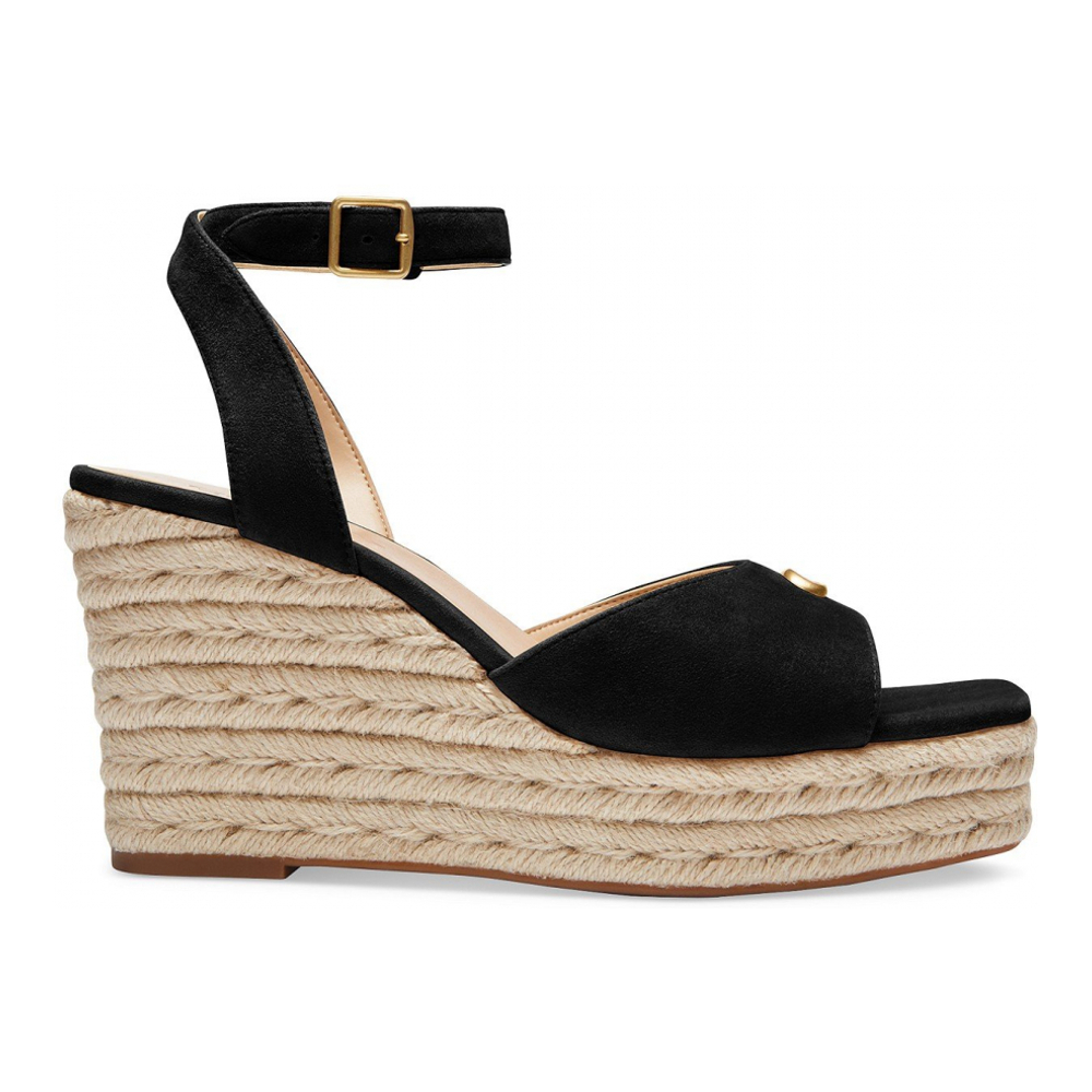 Women's 'Suede Sandals' Espadrille Wedges