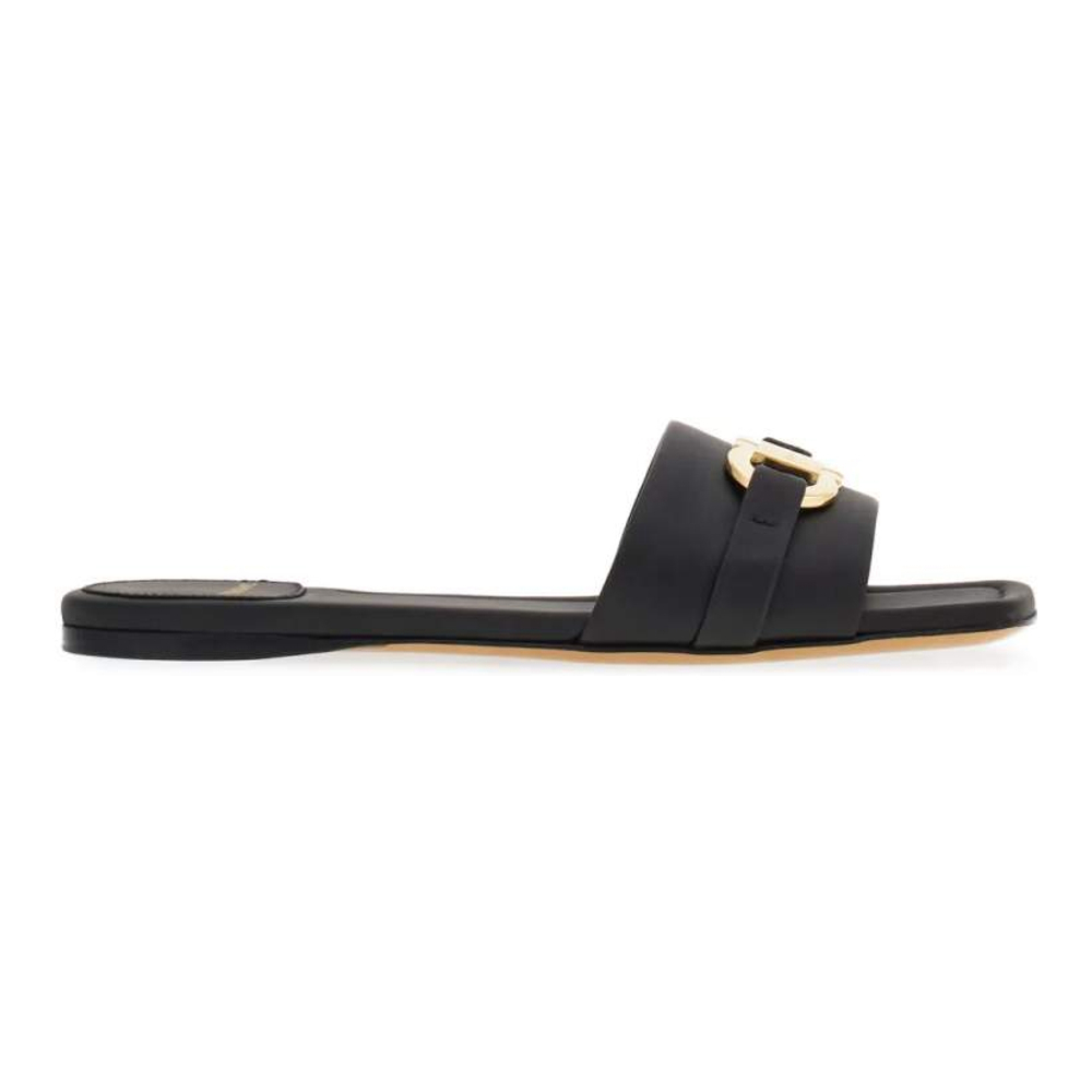 Women's 'Gancini-Plaque' Flat Sandals