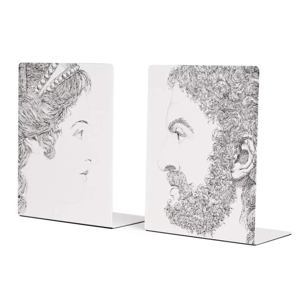 'Profili Embellished' Buchstützen-Set - 2 Stücke