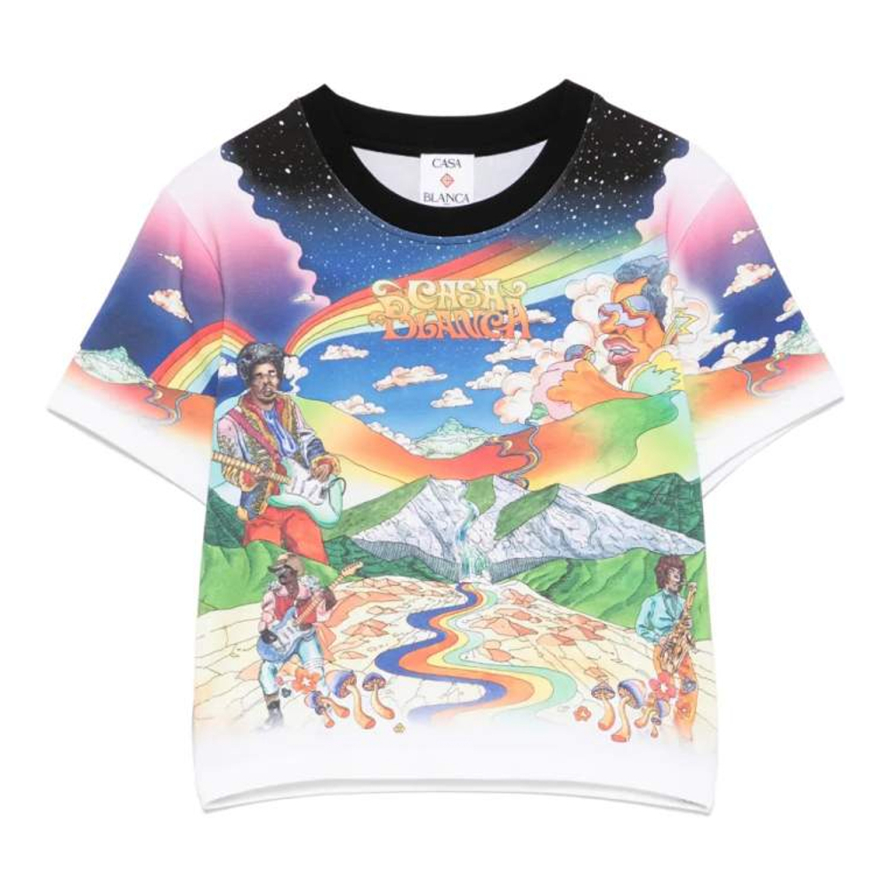 Women's 'La Musique' Crop Top