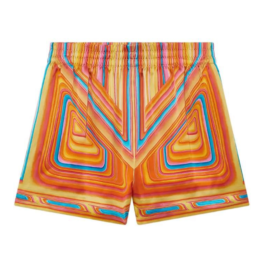 'Graphic-Print' Shorts für Damen