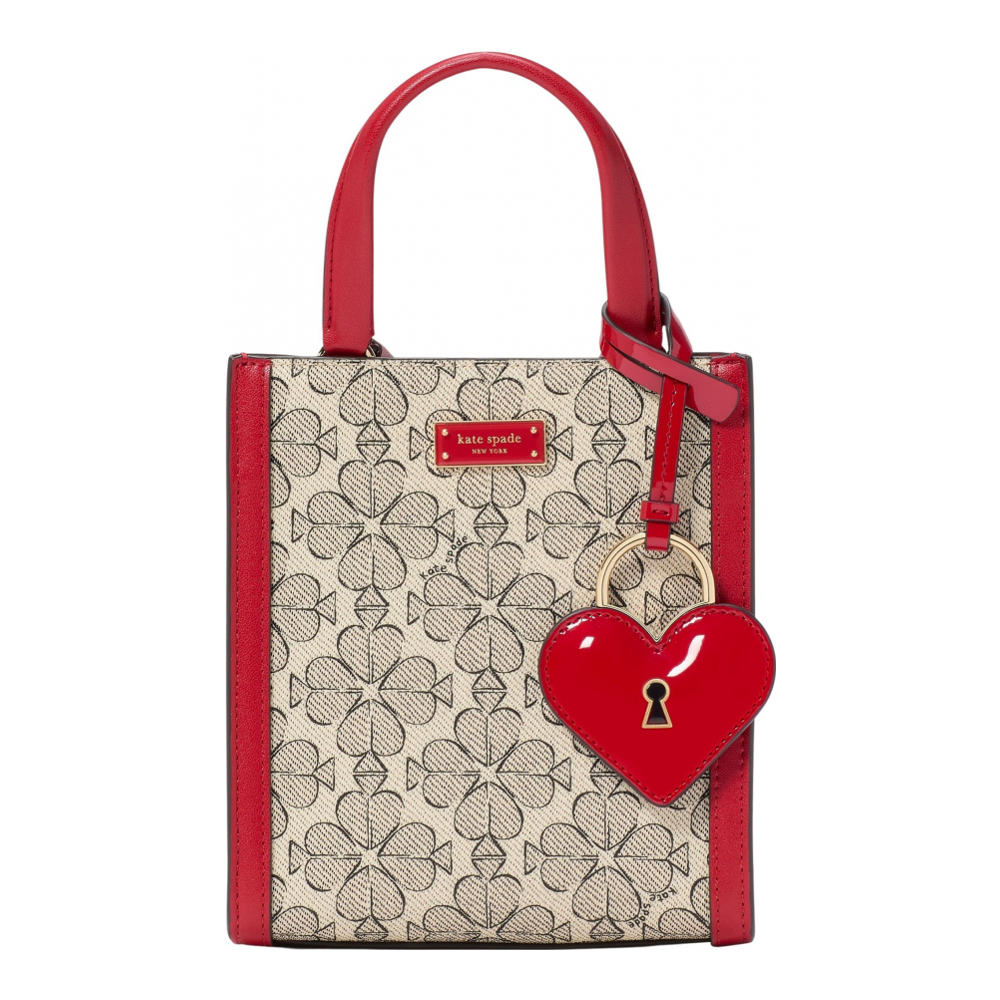 Sac cabas mini 'Spade Flower Coated Canvas VDay Manhattan' pour Femmes