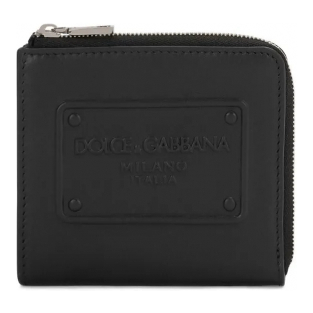 Portefeuille 'Logo-Debossed Zip-Around' pour Hommes