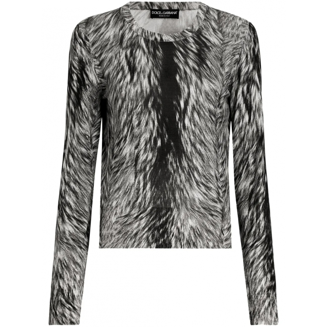 Blouse à manches longues 'Fur-Print' pour Femmes