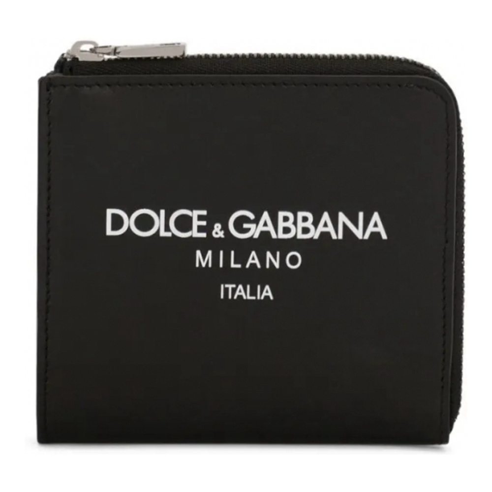 Portefeuille 'Logo-Print Zip-Around' pour Hommes