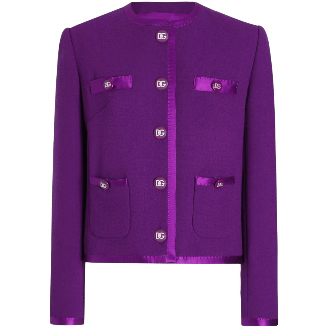 Blazer 'Satin-Trim' pour Femmes