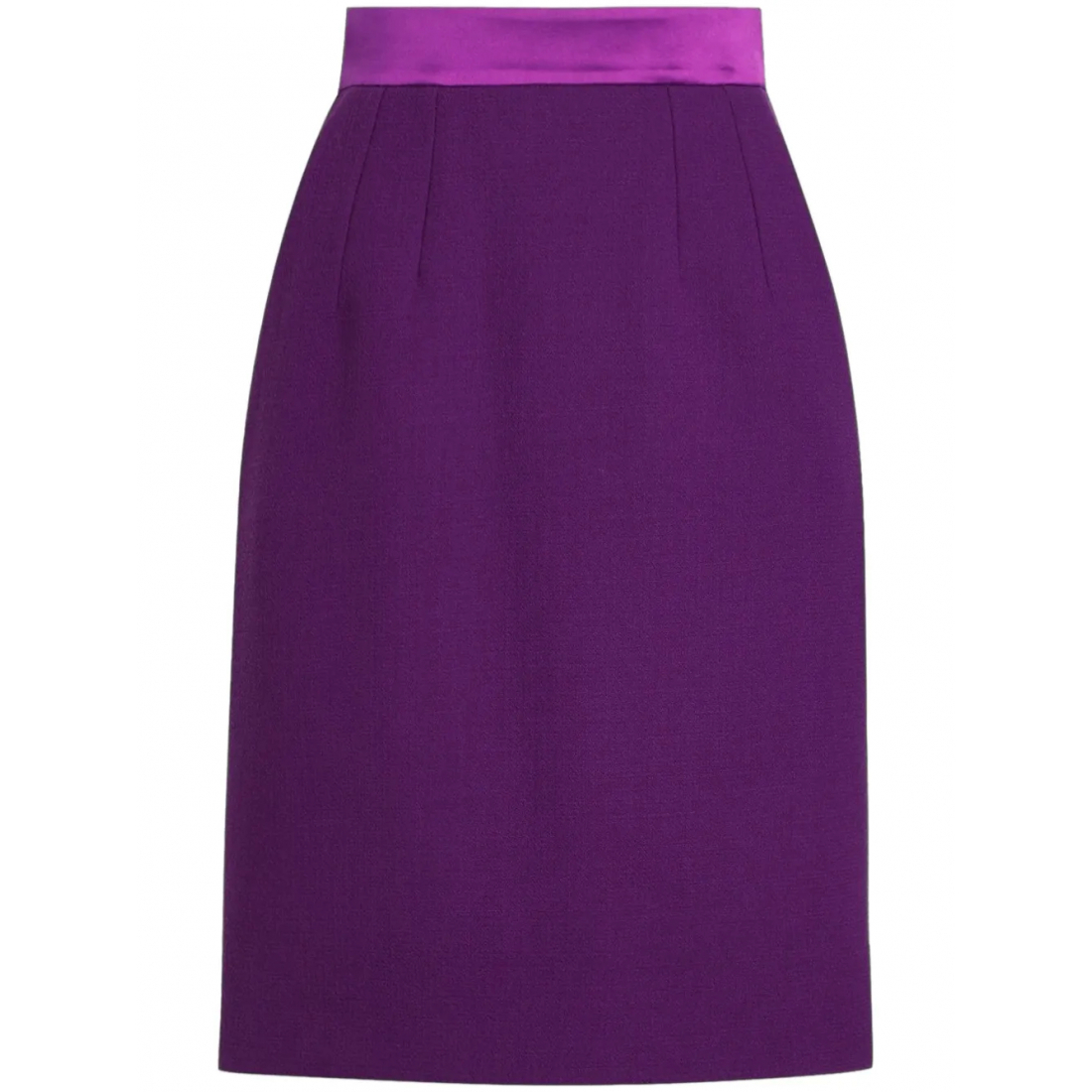 'Satin-Waistband' Midi Rock für Damen