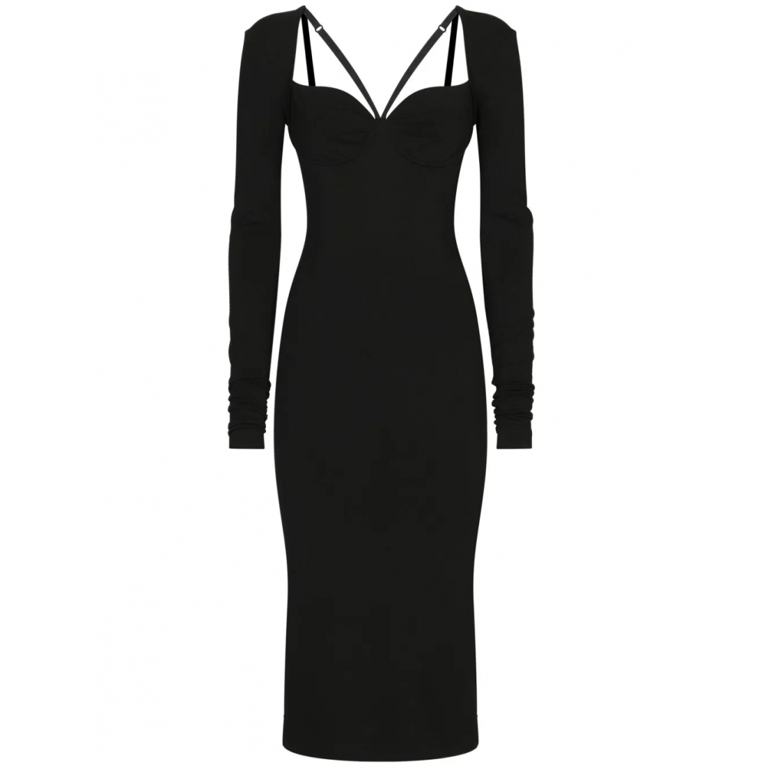 Robe Midi 'Long-Sleeve' pour Femmes