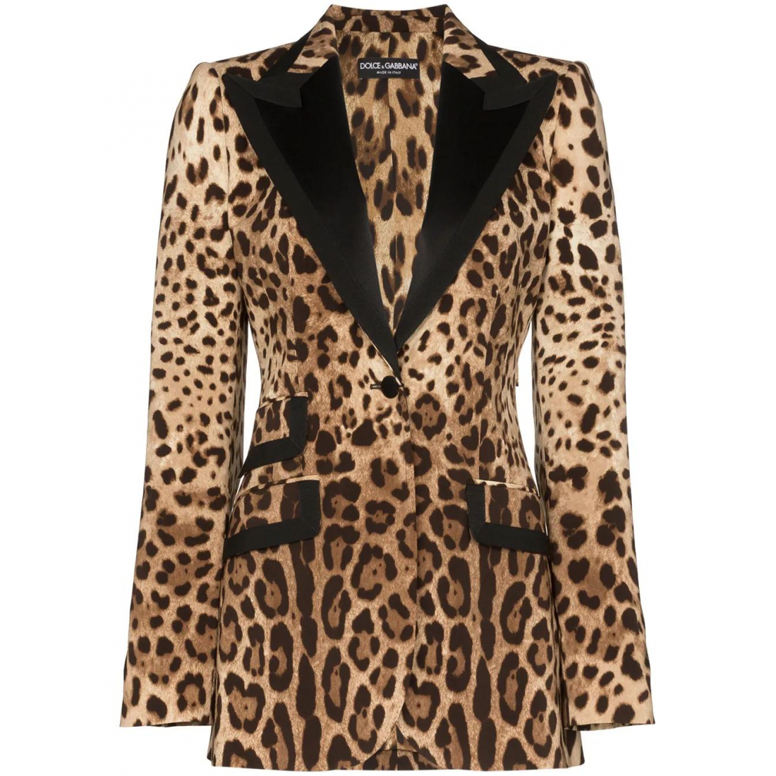 Blazer 'Turlington Leopard-Print' pour Femmes