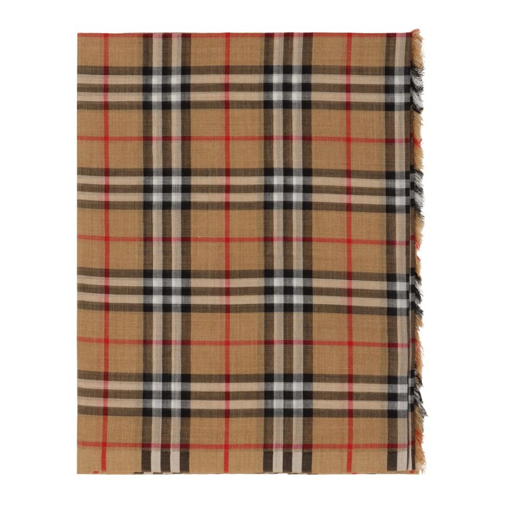 'Check' Wollschal für Damen