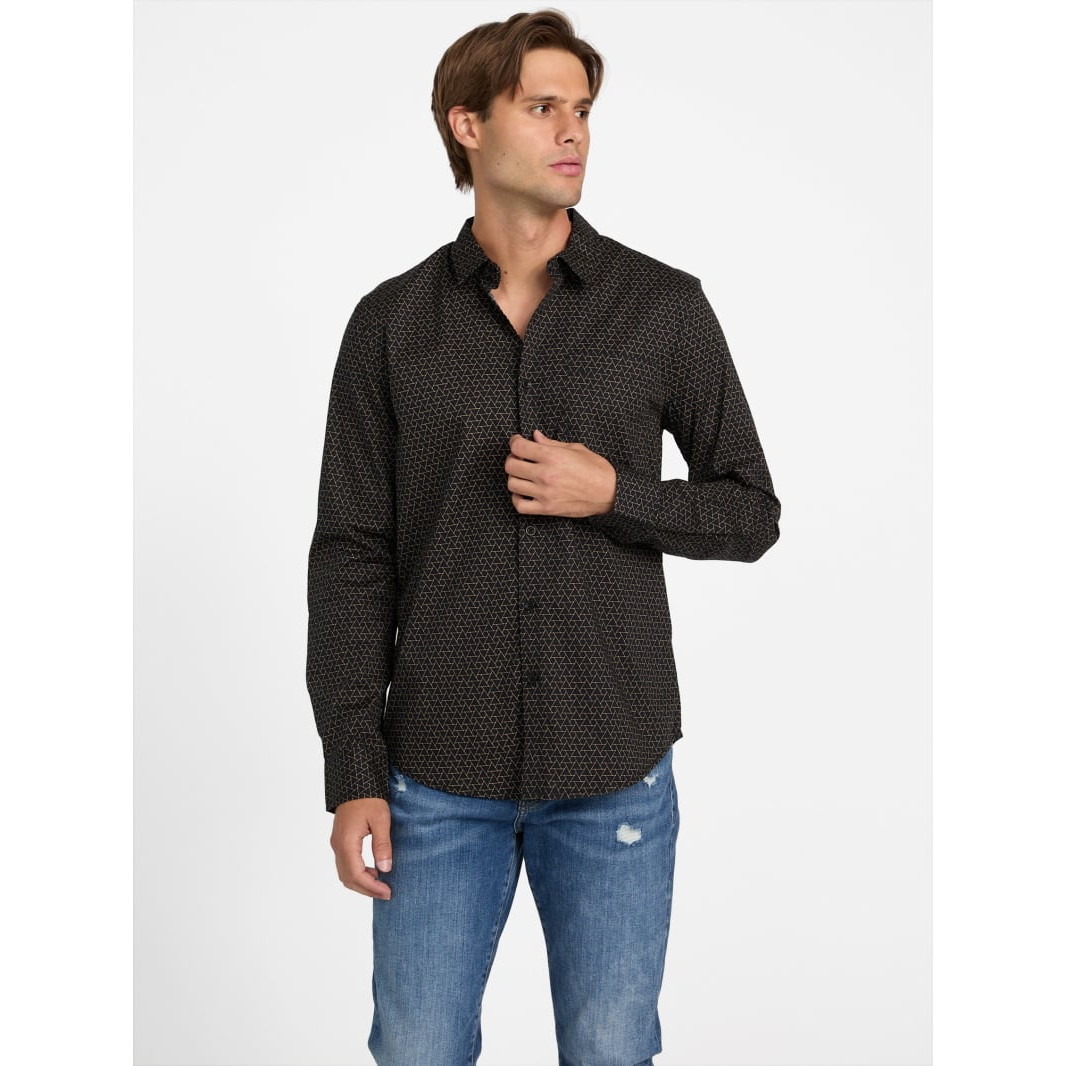 'Wally Printed Poplin Shirt' pour Hommes