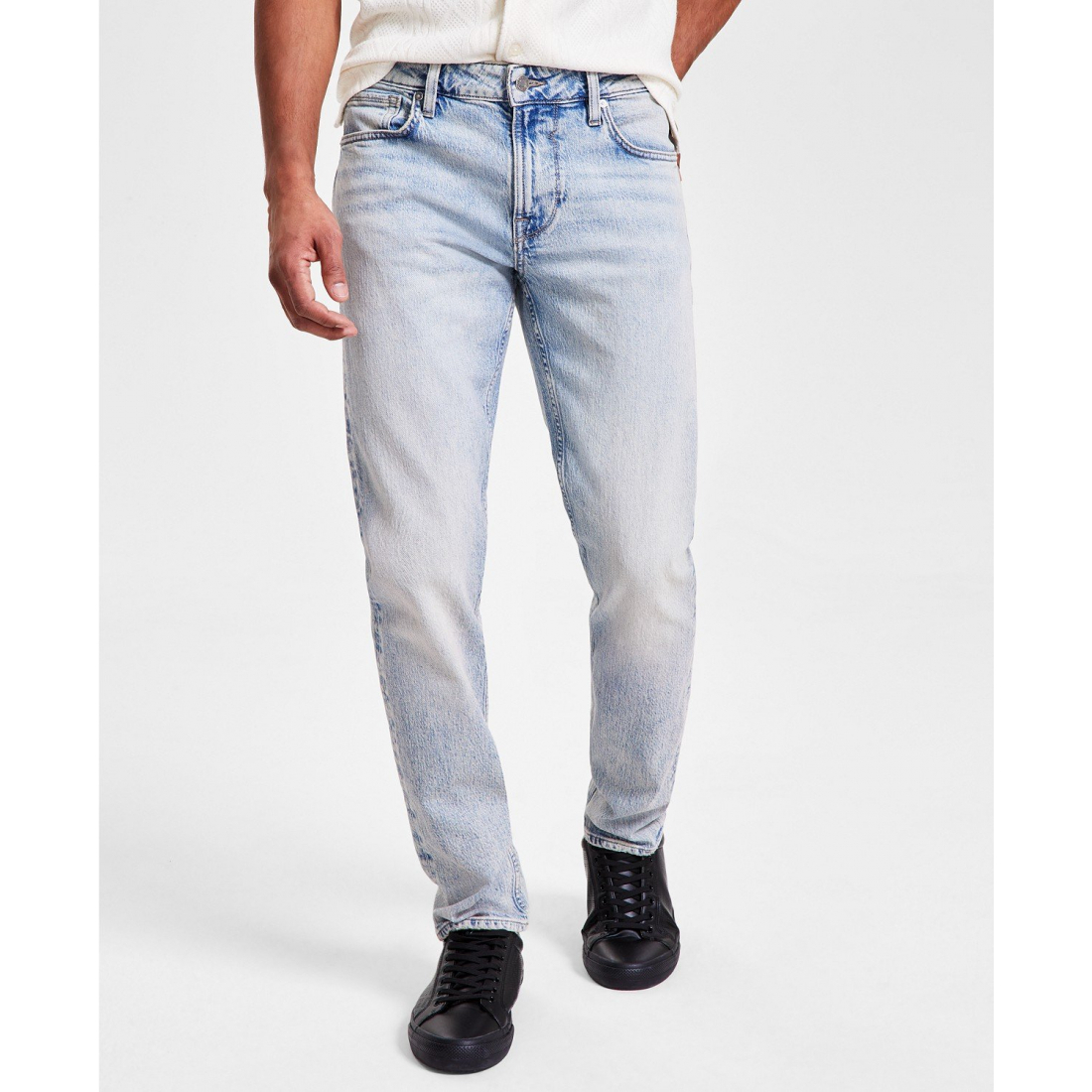 'Finnley Slim Fit Tapered Leg Stretch Jeans' pour Hommes