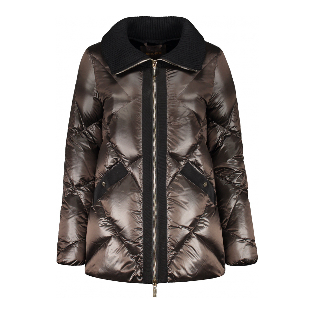 Doudoune en plumes 'Knitted Collar' pour Femmes