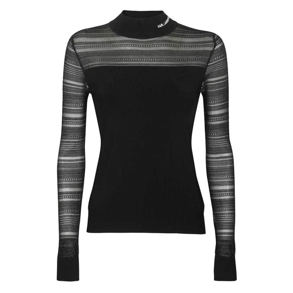 Top à manches longues 'Logo-Embroidered' pour Femmes