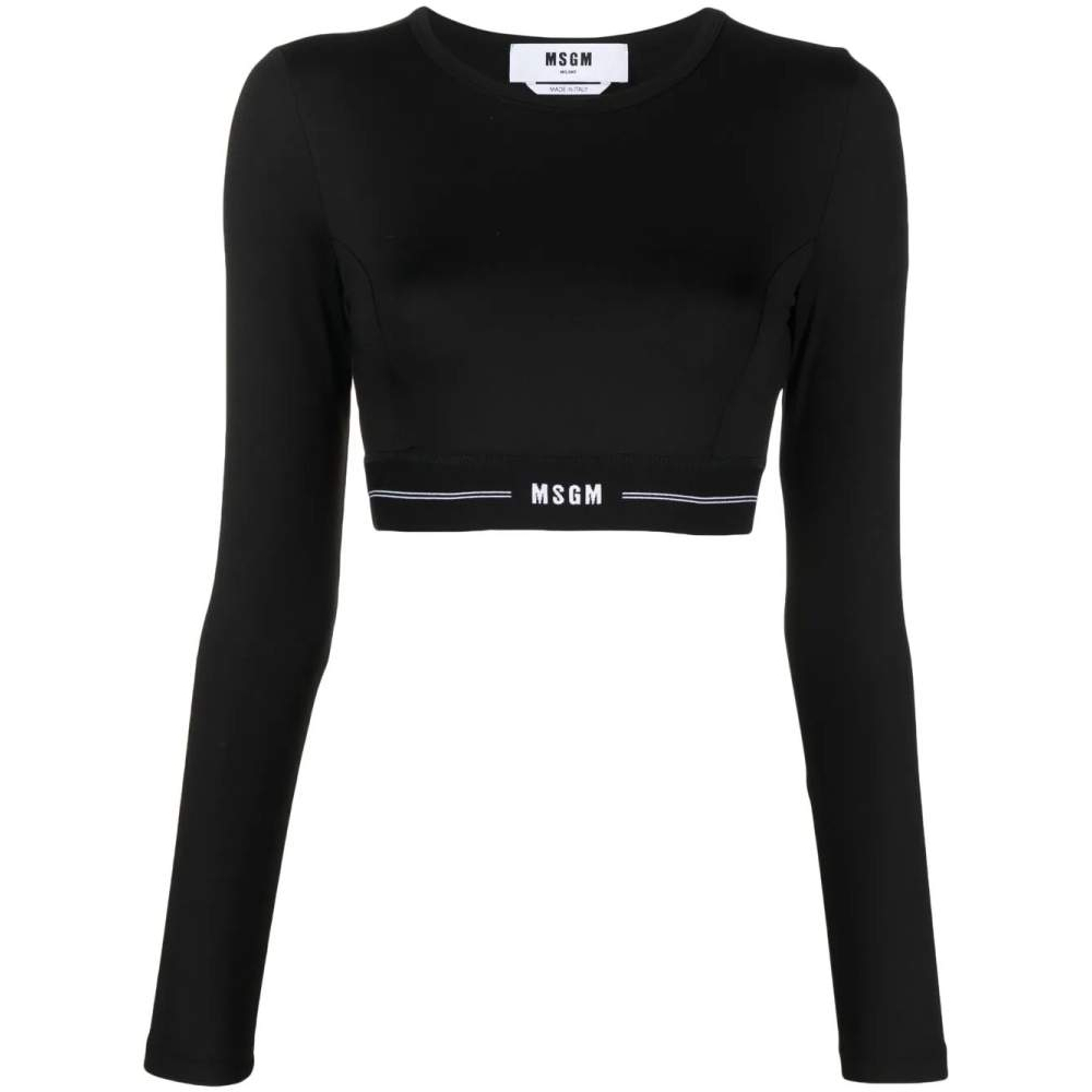 Crop Top 'Logo-Underband' pour Femmes