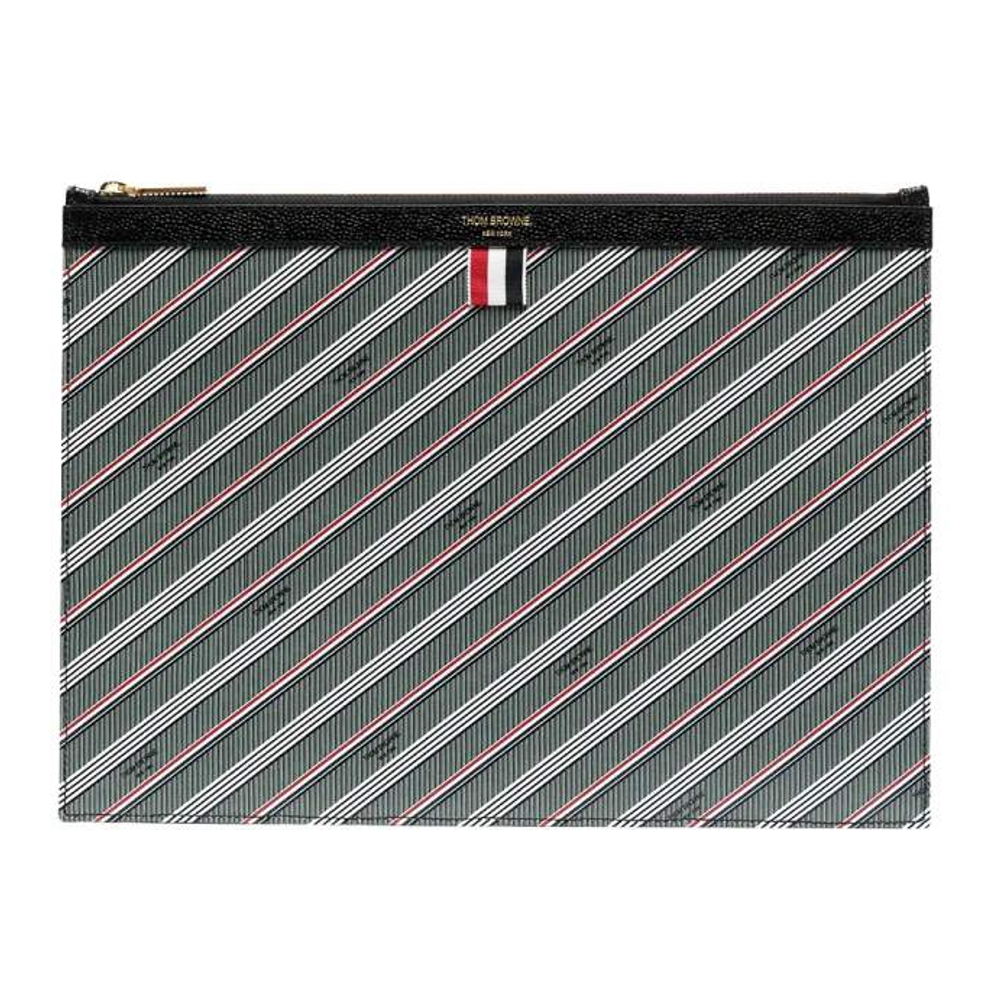 Pochette 'Striped Logo-Print' pour Hommes