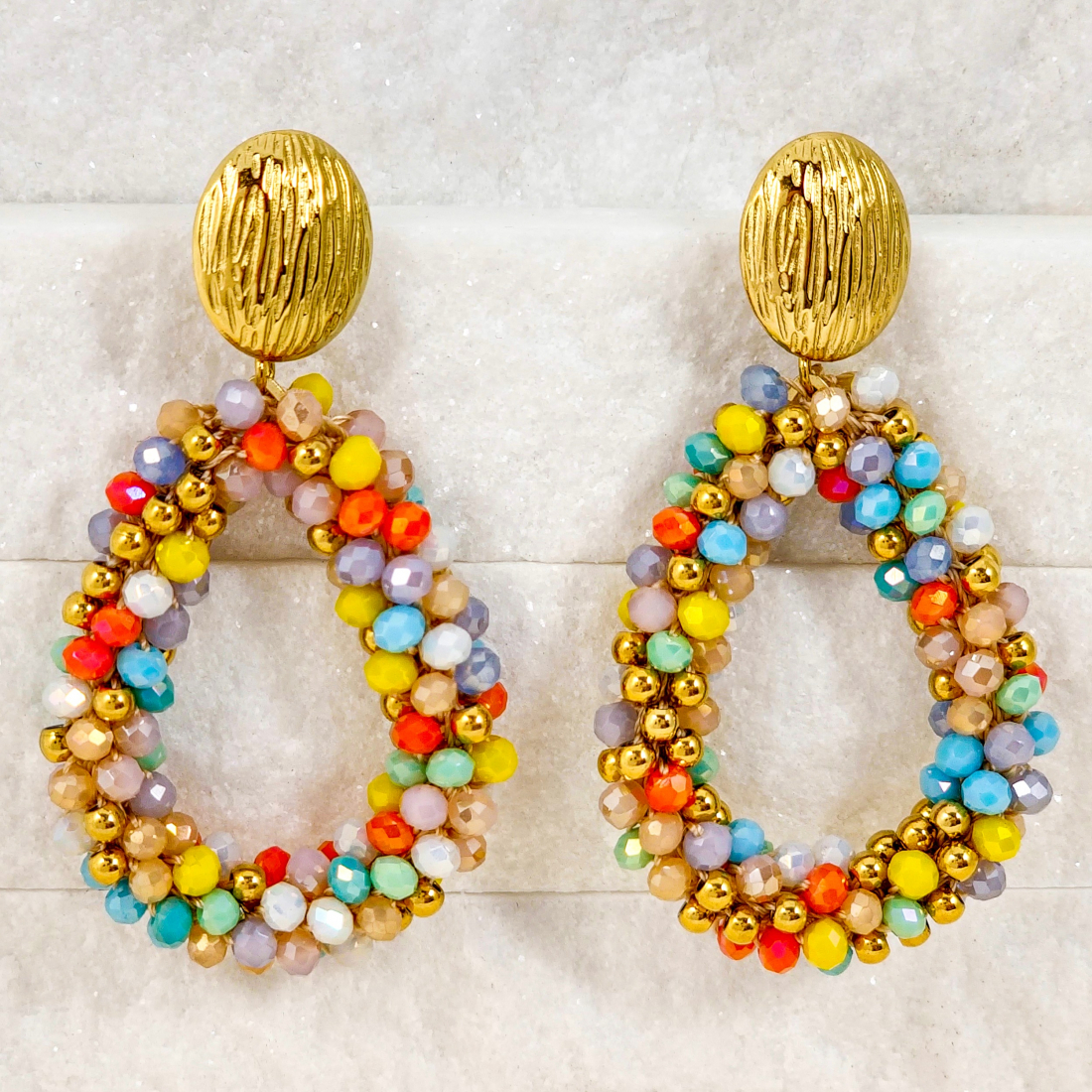 Boucles d'oreilles 'Italian Valley Pavé Openwork Pendants Crystal River Adorned' pour Femmes