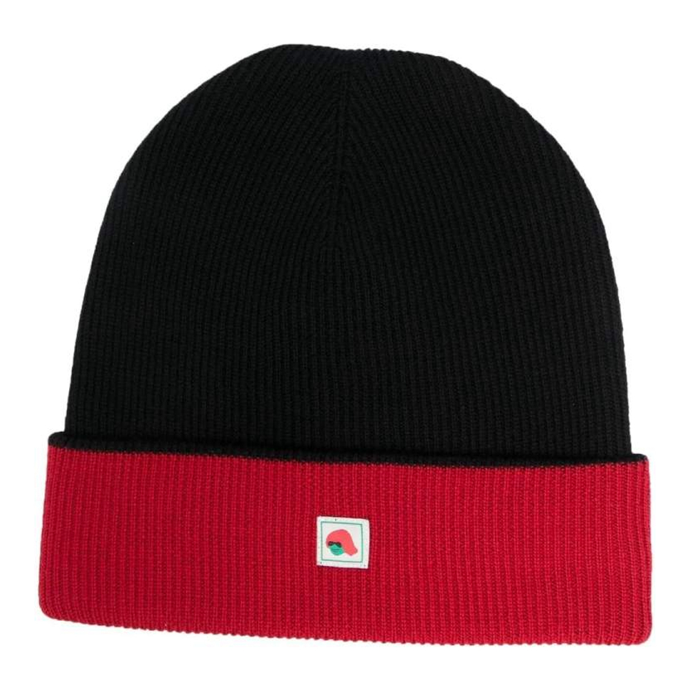 Bonnet 'Logo-Patch Ribbed-Knit'