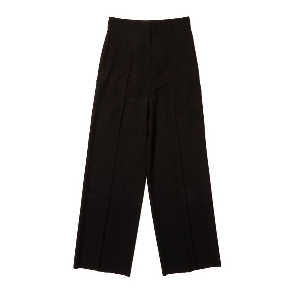 Pantalon 'Straight-Leg Pleated' pour Femmes