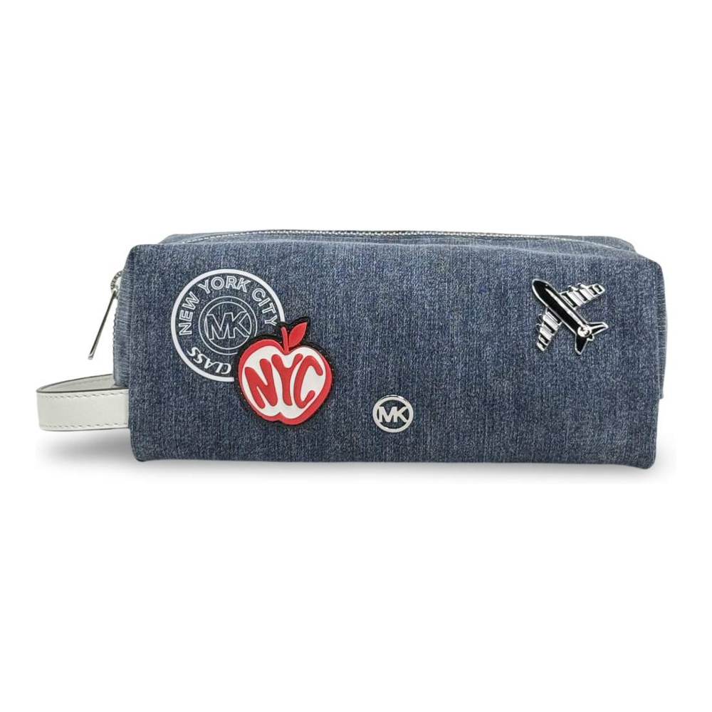 Trousse de toilette 'Denim Medium Top Zip Travel' pour Femmes