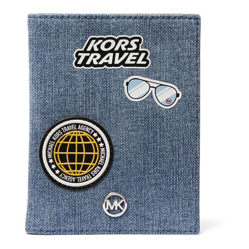 Porte-passeport 'Jet Set Travel Medium Embellished Denim' pour Femmes