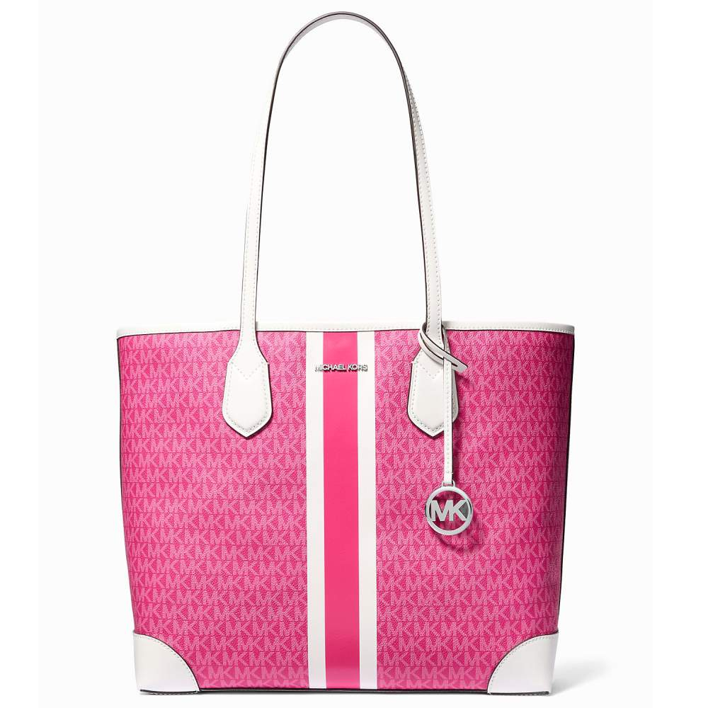 Women's 'Eva Large Signature Logo Stripe' Tote Bag