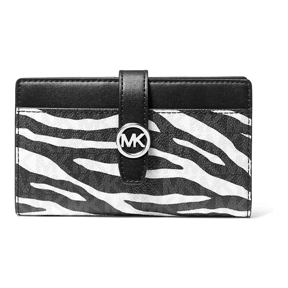 Women's 'Greenwich Medium Zebra Signature Logo' Wallet