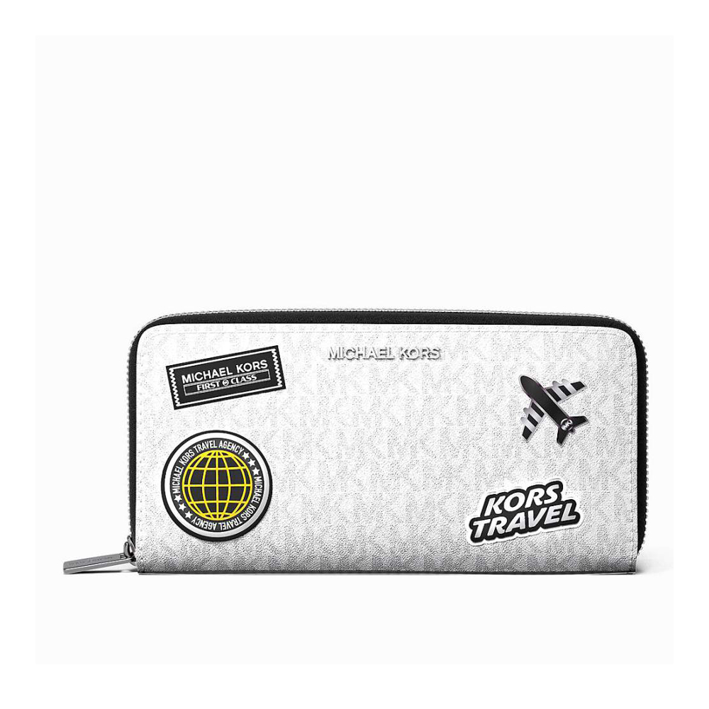 Women's 'Cooper Embellished Logo Zip-Around' Wallet