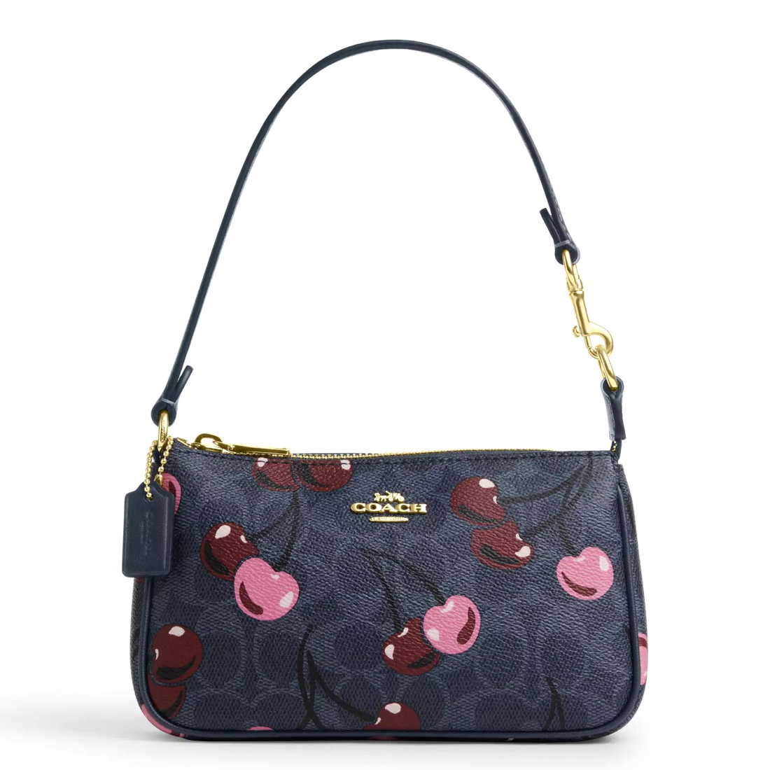 Women's 'Nolita 19 In Signature Canvas With Cherry Print' Shoulder Bag