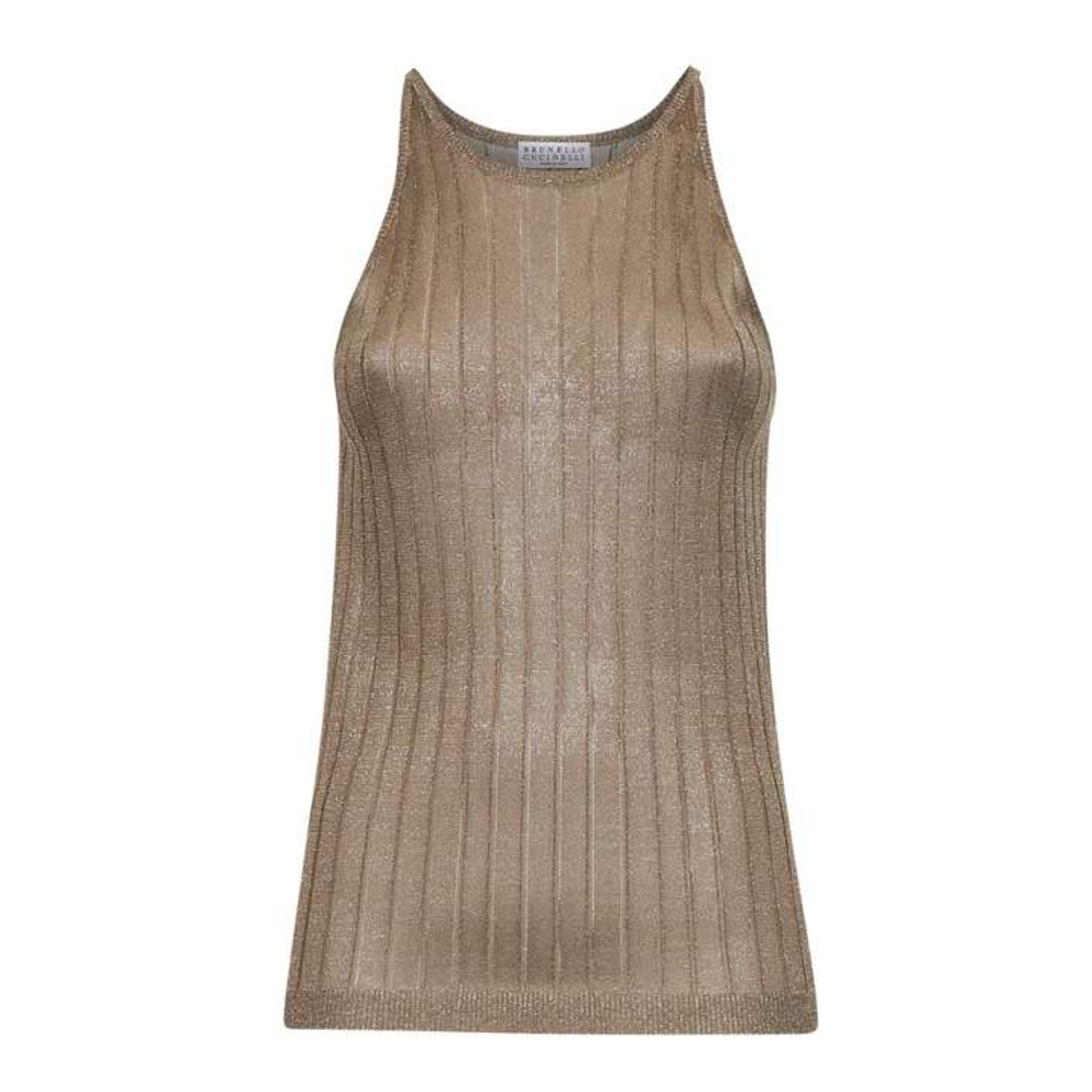 Haut sans manches 'Flat Ribbed' pour Femmes