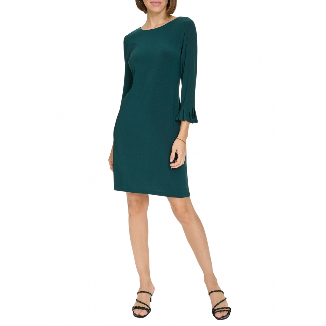 Robe droite '3/4 Sleeve Pleat Cuff Jersey' pour Femmes