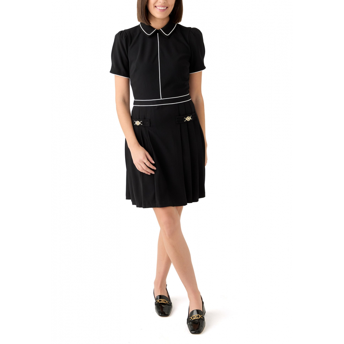 'Collar Two Tone' Fit & Flare Kleid für Damen