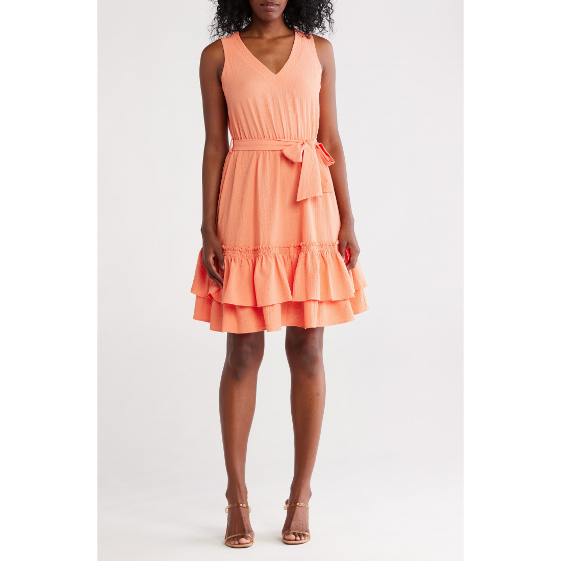 Robe A-line 'Sleeveless Ruffle' pour Femmes